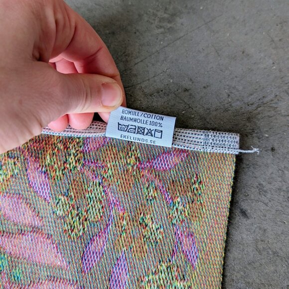 Ekelund Weavers Akvarell Organic Cotton Table Runner 14" x 47" - Picture 5 of 6